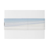 Sand Dollar and Starfish Beach Weddenschap Uitnodigingen Wikkel (Achterkant Voorbeeld)