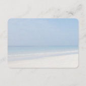 Sand Dollar and Starfish Beach Wedding Detail Informatiekaartje (Achterkant)