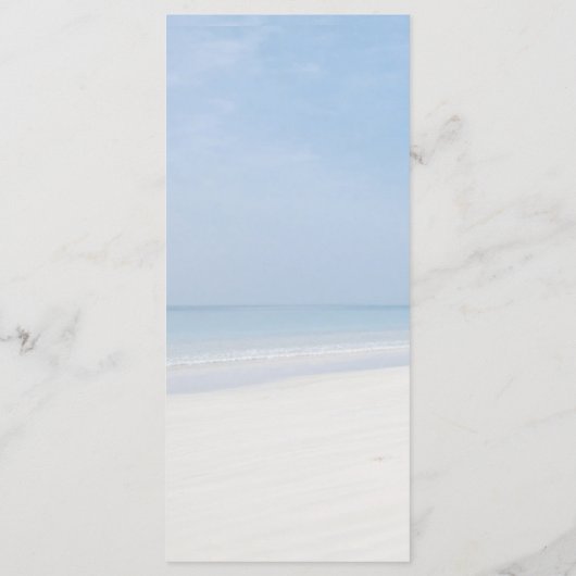 Sand Dollar and Starfish Beach Wedding Menu (Achterkant)