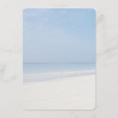 Sand Dollar and Starfish Beach Wedding Menu (Achterkant)