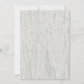 Sand Dollar and Starfish Rustic Driftwood Wedding Kaart (Achterkant)