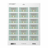 Sand Dollar Beach Coastal Kerstlabel Etiket (Full Sheet)