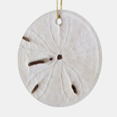 Sand Dollar Beach Coastal White Round Trendy Cool Keramisch Ornament (Links)