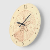 Sand Dollar Beach House Clock Grote Klok (Hoek)