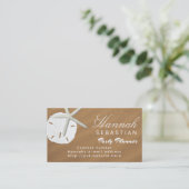 Sand Dollar Beach Sand Occupation Visitekaartje (Staand voorkant)