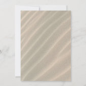 Sand Dollar Beach Thleding Wedding Invitations Kaart (Achterkant)
