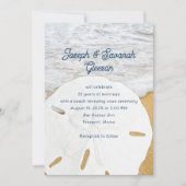 Sand Dollar Beach Vow Renewal Jubileum Ceremony Kaart (Voorkant)