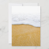 Sand Dollar Beach Vow Renewal Jubileum Ceremony Kaart (Achterkant)