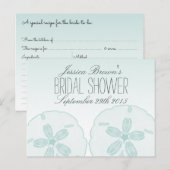 Sand Dollar Beach Vrijgezellenfeest Recept Kaarten (Voorkant / Achterkant)