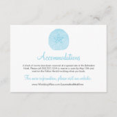Sand Dollar Beach Wedding Accommodatie Kaart (Voorkant)