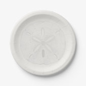 Sand Dollar Beach Wedding Cake Plates Papieren Bordje (Voorkant)