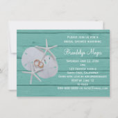 Sand Dollar Bridal Shower-uitnodigingen voor Starf Kaart (Voorkant)