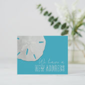 Sand Dollar Briefkaart voor bekendmaking van nieuw (Staand voorkant)