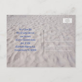 Sand Dollar Briefkaart voor bekendmaking van nieuw (Achterkant)