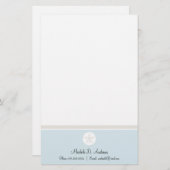 Sand Dollar Briefpapier (Voorkant / Achterkant)