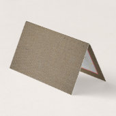 Sand Dollar & Burlap Grand-openingsceremonie Visitekaartje (Achterkant)