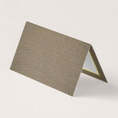 Sand Dollar & Burlap Logo/Afbeelding Hartelijk dan Visitekaartje (Achterkant)