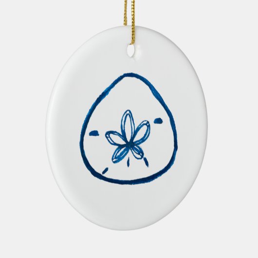 Sand Dollar Coastal Ornament Decoration (Rechts)