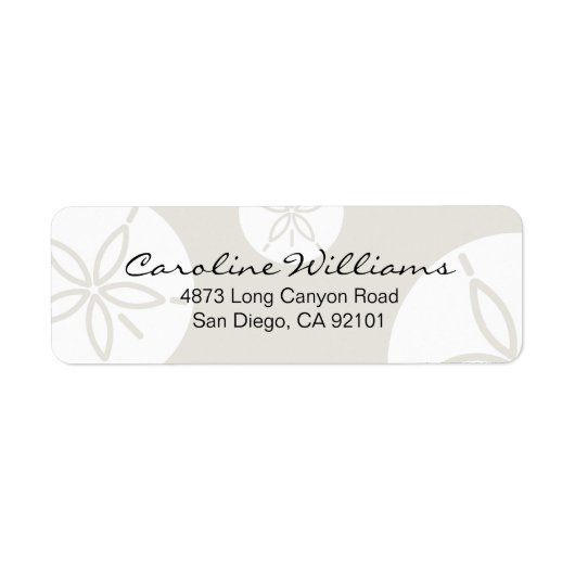 Sand Dollar Etiket (Voorkant)