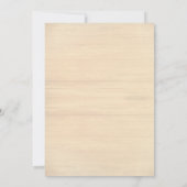 Sand Dollar Hearts Wood Beach Ceremony Weddenschap Kaart (Achterkant)