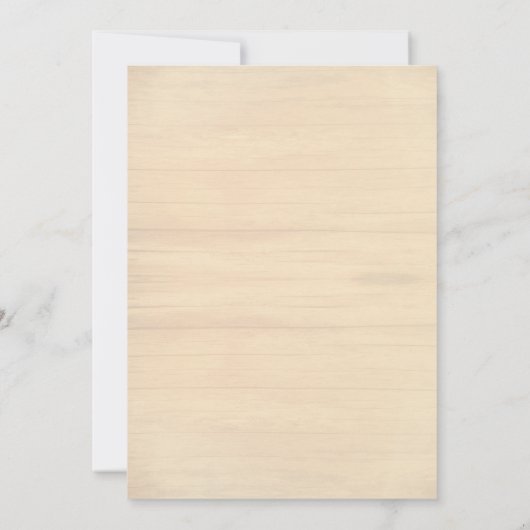 Sand Dollar Hearts Wood Beach Ceremony Weddenschap Kaart (Achterkant)