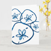 Sand Dollar-kaart Kaart (Gele Bloem)