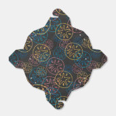 Sand Dollar Lines Red Yellow Blue Bedankdoosjes (Uitgevouwen)