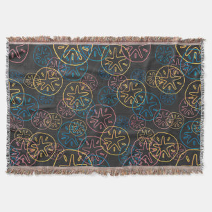 Sand Dollar Lines Red Yellow Blue Deken