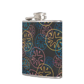 Sand Dollar Lines Red Yellow Blue Heupfles (Links)