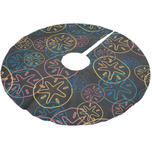 Sand Dollar Lines Red Yellow Blue Kerstboom Rok