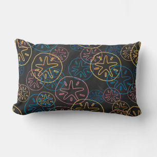 Sand Dollar Lines Red Yellow Blue Kussen