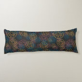 Sand Dollar Lines Red Yellow Blue Lichaamskussen (Achterkant)