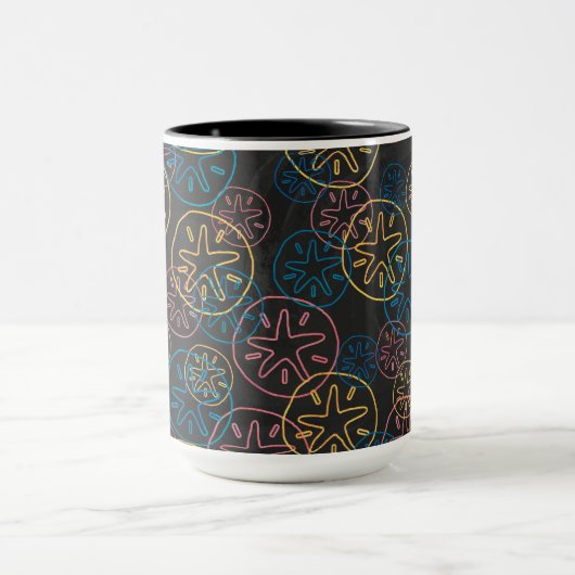 Sand Dollar Lines Red Yellow Blue Mok (Midden)