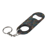 Sand Dollar Lines Red Yellow Blue Sleutelhanger Flessenopener (Voorkant Gekanteld)