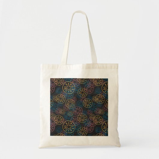 Sand Dollar Lines Red Yellow Blue Tote Bag (Voorkant)