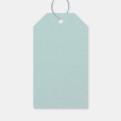 Sand Dollar Mint Green Stropdas op Gift Labels Cadeaulabel (Achterkant)