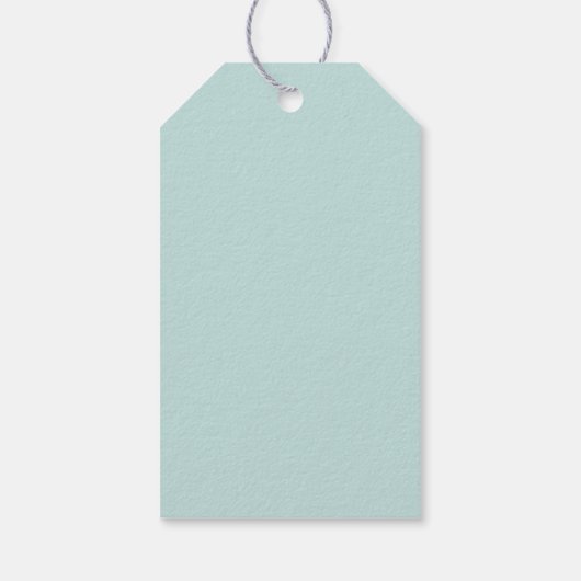 Sand Dollar Mint Green Stropdas op Gift Labels Cadeaulabel (Achterkant)