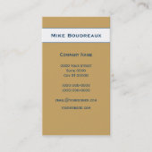 Sand Dollar op Sand Brown Visitekaartje (Voorkant)