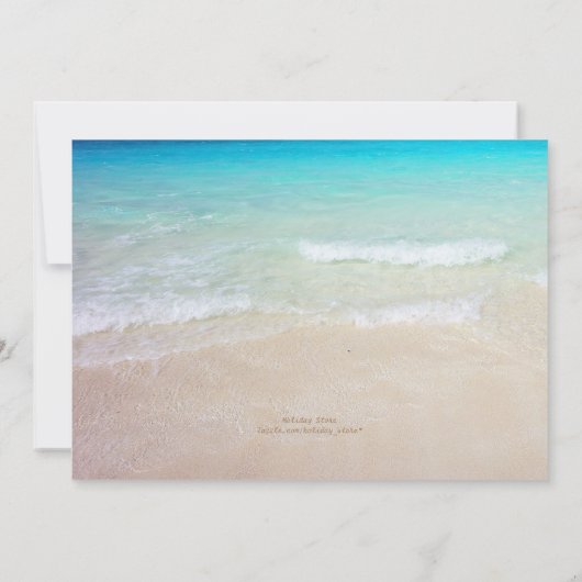 Sand Dollar Ornamenten Kerstfeest Kaart (Achterkant)