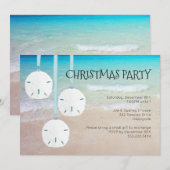 Sand Dollar Ornamenten Kerstfeest Kaart (Voorkant / Achterkant)