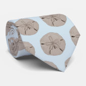Sand Dollar Painting Coastal Beach Pattern Stropdas (Opgerold)