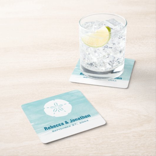 Sand Dollar Papier Onderzetters (Insitu)