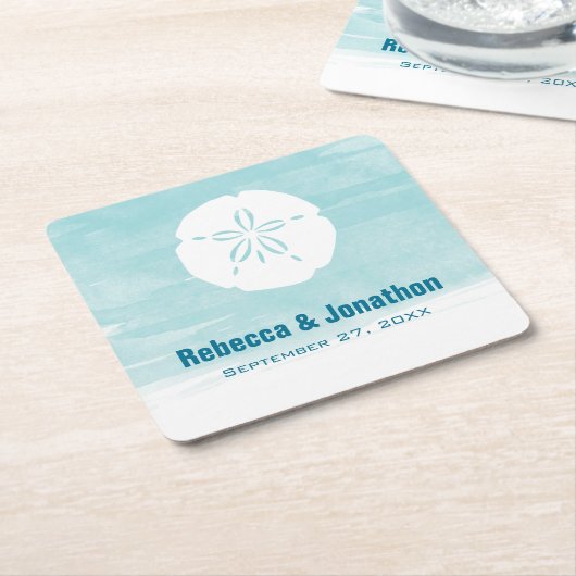 Sand Dollar Papier Onderzetters (Schuin)