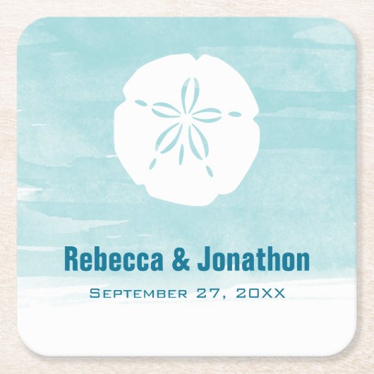 Sand Dollar Papier Onderzetters (Voorkant)