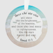 Sand Dollar Pastor Waardering Schrift Ornament (voorkant)