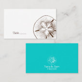 Sand Dollar Place Card Plaatskaartje (Voorkant / Achterkant)