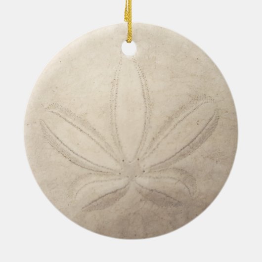 Sand Dollar Round Ornament (Achterkant)