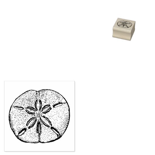 Sand Dollar Rubberstempel (Gestempeld)
