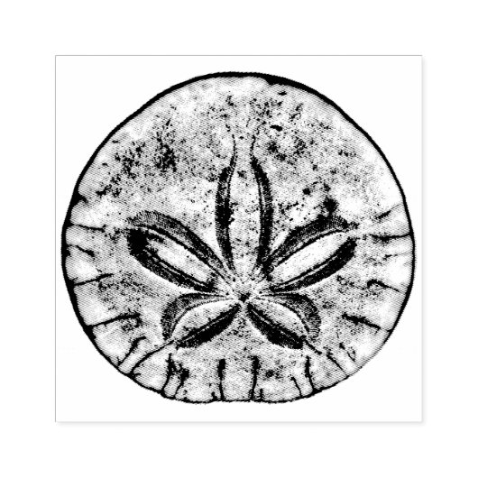Sand Dollar Rubberstempel (Afrduk)