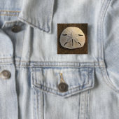 Sand Dollar Seashell Foto Button Aangepaste spelde (In situ)